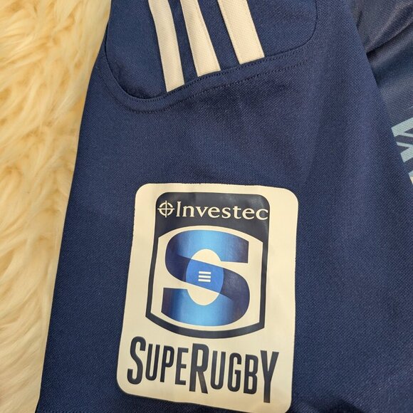 Adidas Men's Auckland (New Zealand) Blues Super Rugby 2013-14 Jersey Size 3XL - Picture 10 of 12